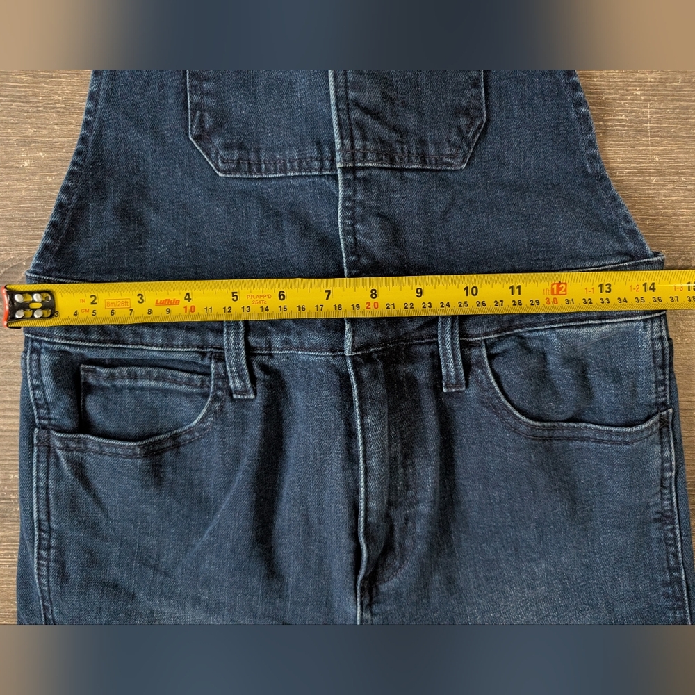 Lucky Brand Women's Bridget Cropped Overalls Size 6 Snap Front Denim - Picture 14 of 16